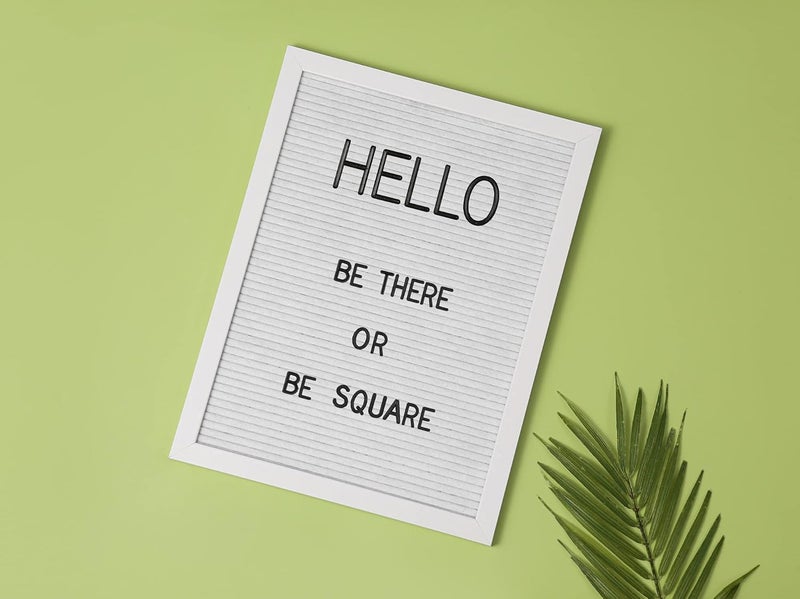 G GAMIT Letter Board Sign White Frame 12x16 - Felt Baby Announcement With Big Letters, Large Sign & Message Board With Stand and Canvas Bag - Image 4